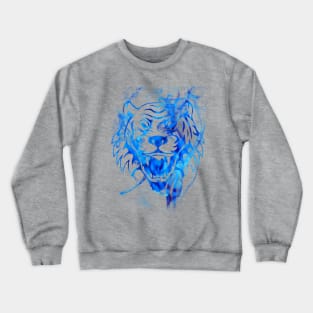 Blue Flame Tiger Crewneck Sweatshirt